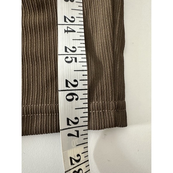 BALANCE LAOARA Jumpsuit women's Large Brown Long Sleeve Stretch Comfy Skinny New - Picture 8 of 9